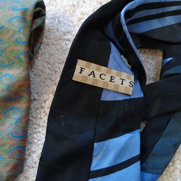 Lot 2 Men's 100% Silk Neck Tie - Picture 5 of 6